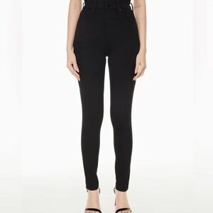 Aritzia Denim Forum The Lola High Rise Skinny in Black L28